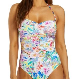 NWT Sweetheart touched swimsuit with detachable contrast strap.